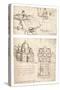 Two drawings of churches, c1472-c1519 (1883)-Leonardo Da Vinci-Stretched Canvas