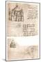 Two drawings of churches, c1472-c1519 (1883)-Leonardo Da Vinci-Mounted Giclee Print