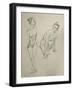 Two Drawings of Girl-Nobu Haihara-Framed Giclee Print