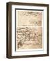 Two drawings of plans for towns, c1472-c1519 (1883)-Leonardo Da Vinci-Framed Giclee Print