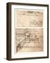 Two drawings of plans for towns, c1472-c1519 (1883)-Leonardo Da Vinci-Framed Giclee Print