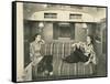 Two Dressed-Up Women in Trailer-null-Framed Stretched Canvas