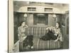 Two Dressed-Up Women in Trailer-null-Stretched Canvas