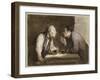 Two Drinkers, C.1857-69-Honore Daumier-Framed Giclee Print
