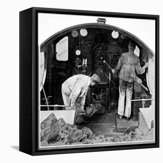 Two Drivers in the Cab of the Saint Bartholomew-null-Framed Stretched Canvas