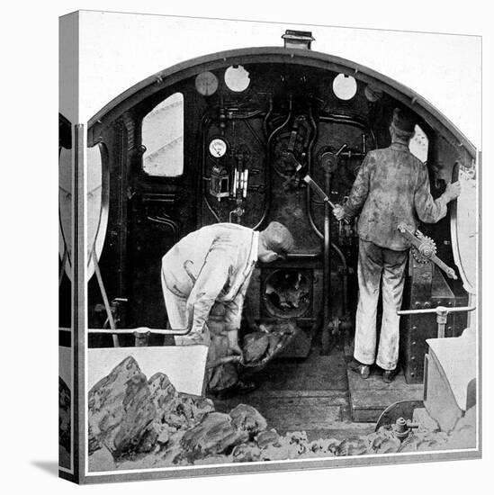 Two Drivers in the Cab of the Saint Bartholomew-null-Stretched Canvas