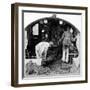 Two Drivers in the Cab of the Saint Bartholomew-null-Framed Photographic Print