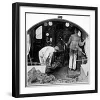 Two Drivers in the Cab of the Saint Bartholomew-null-Framed Photographic Print