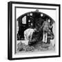 Two Drivers in the Cab of the Saint Bartholomew-null-Framed Photographic Print