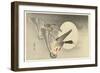 Two Ducks with Full Moon, 1900-30 (Colour Woodcut)-Ohara Koson-Framed Giclee Print