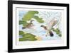 Two Ducks-Brown-Framed Collectable Print