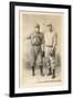 Two Early Baseball Players-null-Framed Art Print