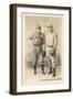 Two Early Baseball Players-null-Framed Art Print