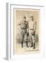 Two Early Baseball Players-null-Framed Art Print