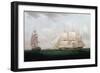 Two East Indiamen Off a Coast, Thomas Whitcombe, C1850-Thomas Whitcombe-Framed Giclee Print