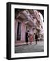 Two Eastern Airlines Stewardesses Talking to Native Girl on Street-null-Framed Photographic Print