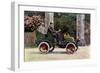 Two Edwardian Gentlemen Sitting in a Motor Car, 1902-1903-John & Son Swan-Framed Giclee Print