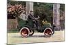 Two Edwardian Gentlemen Sitting in a Motor Car, 1902-1903-John & Son Swan-Mounted Giclee Print