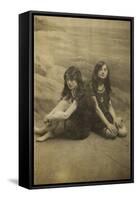 Two Edwardian Girls-null-Framed Stretched Canvas