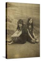 Two Edwardian Girls-null-Stretched Canvas
