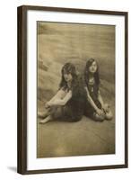 Two Edwardian Girls-null-Framed Photographic Print