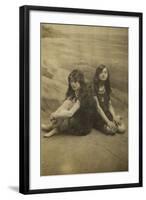 Two Edwardian Girls-null-Framed Photographic Print