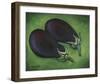 Two Eggplants-Will Rafuse-Framed Giclee Print