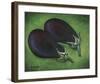 Two Eggplants-Will Rafuse-Framed Giclee Print