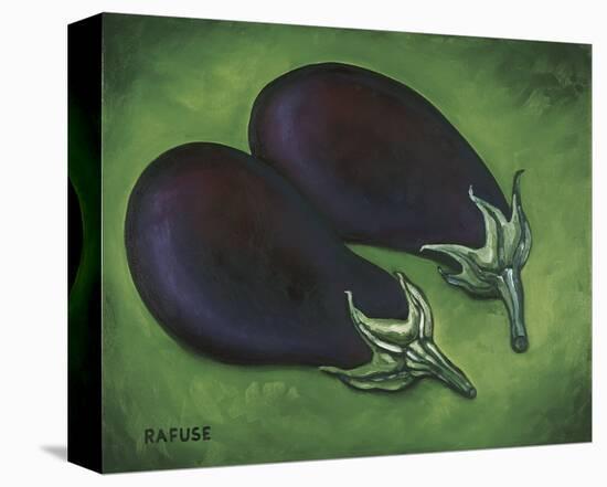 Two Eggplants-Will Rafuse-Stretched Canvas