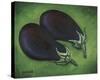 Two Eggplants-Will Rafuse-Stretched Canvas