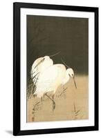 Two Egrets at Night-Koson Ohara-Framed Giclee Print