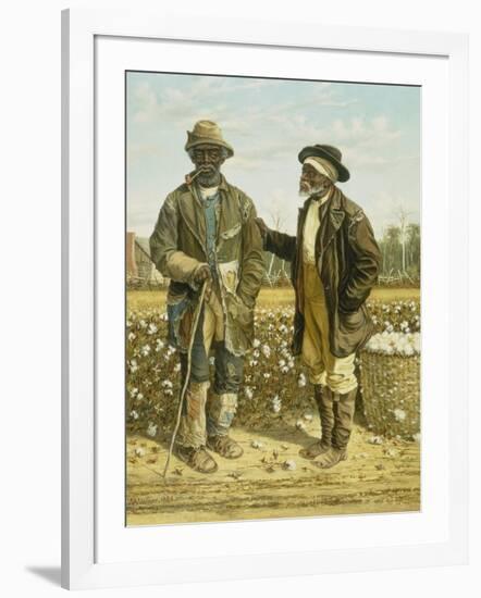 Two Elderly Cotton Pickers, 1888-William Aiken Walker-Framed Giclee Print