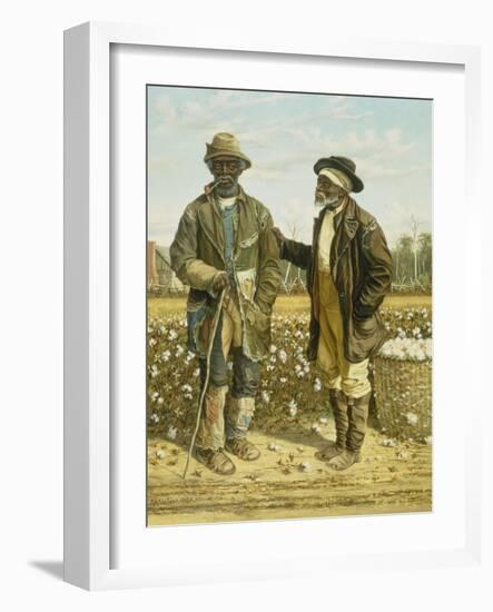 Two Elderly Cotton Pickers, 1888-William Aiken Walker-Framed Giclee Print