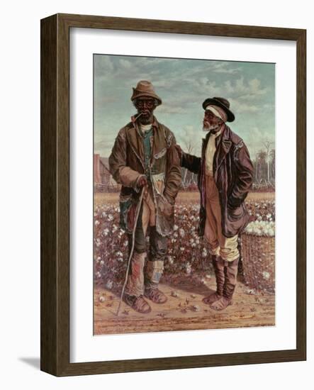 Two Elderly Cotton Pickers, 1888-William Aiken Walker-Framed Giclee Print