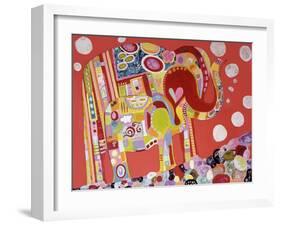 Two Elephants-Wyanne-Framed Giclee Print