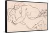 Two Embracing Female Nudes, 1918-Egon Schiele-Framed Stretched Canvas