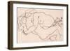 Two Embracing Female Nudes, 1918-Egon Schiele-Framed Giclee Print