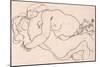 Two Embracing Female Nudes, 1918-Egon Schiele-Mounted Giclee Print