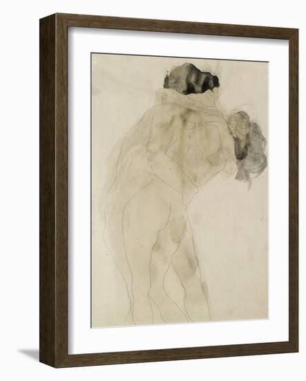 Two Embracing Figures-Auguste Rodin-Framed Premium Giclee Print