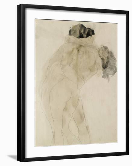 Two Embracing Figures-Auguste Rodin-Framed Premium Giclee Print