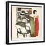 Two Empire Line Dresses from 'Les Robes De Paul Poiret' Pub. 1908 (Pochoir Print)-Paul Iribe-Framed Giclee Print