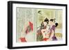 Two Erotic Illustrations from a Scroll-null-Framed Giclee Print