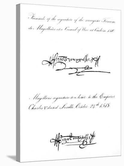 Two Examples of the Signature of Ferdinand Magellan-null-Stretched Canvas