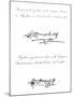 Two Examples of the Signature of Ferdinand Magellan-null-Mounted Giclee Print