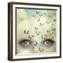 Two Eyes with the Sky and So Many Butterflies Flying on the Forehead-Valentina Photos-Framed Photographic Print