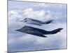 Two F-117 Nighthawk Stealth Fighters in Flight Over New Mexico-Stocktrek Images-Mounted Photographic Print