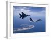 Two F-15 Eagles Fly High Over Cape Cod, Massachusetts-Stocktrek Images-Framed Photographic Print