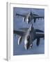 Two F-16 Fighting Falcons Fly in Formation-Stocktrek Images-Framed Photographic Print