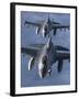 Two F-16 Fighting Falcons Fly in Formation-Stocktrek Images-Framed Photographic Print