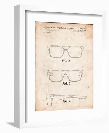 Two Face Prizm Oakley Sunglasses Patent-Cole Borders-Framed Art Print